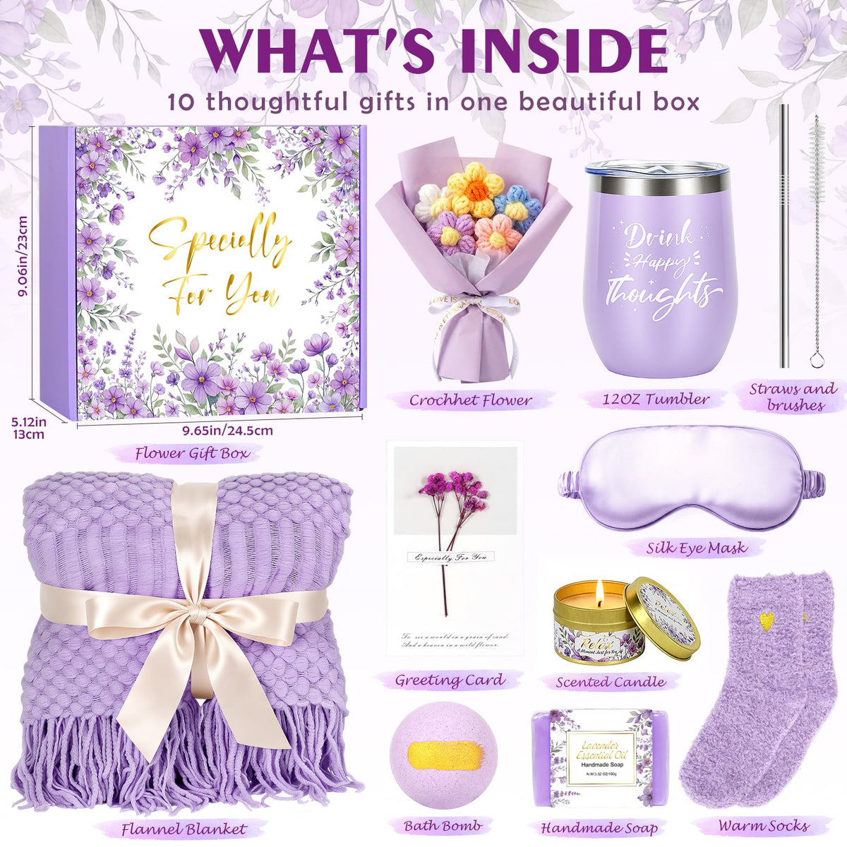 DOIOWN lavender candle fills the room with a calming floral aroma.