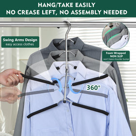 DOIOWN six-layer design helps maximize closet space with organized vertical storage