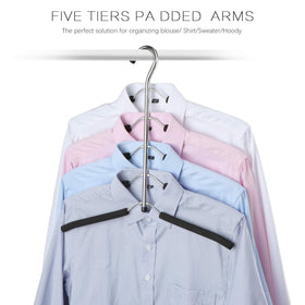 DOIOWN stainless steel hangers resist bending for durability.