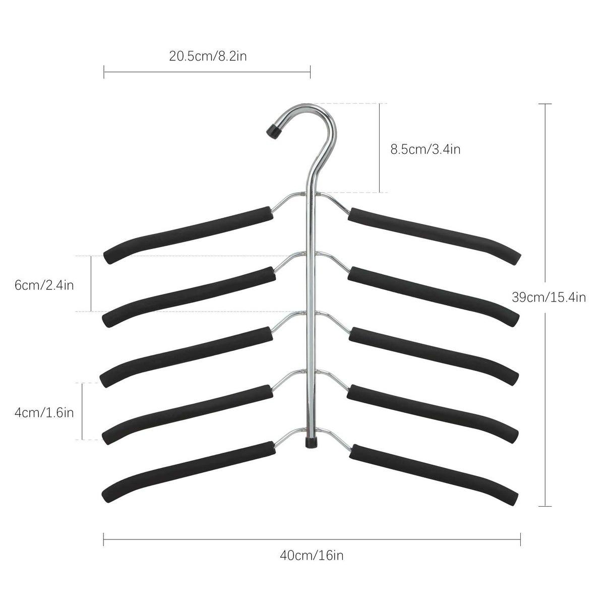 Great for blouses, shirts, coats, and dresses in any closet.