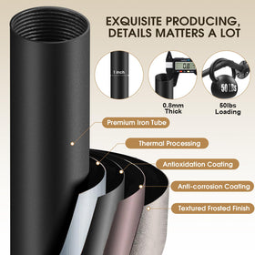DOJUWIN aluminum finials for a durable, polished finish.