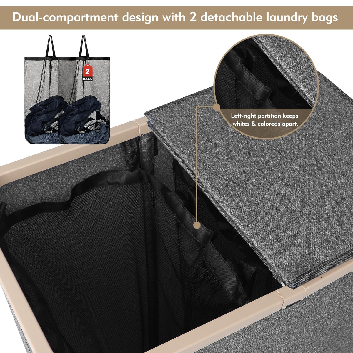Dokehhom dual-handles and sturdy lid design for comfortable transportation.