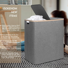 Dokehhom removable inner bags for easy sorting of garments before washing.