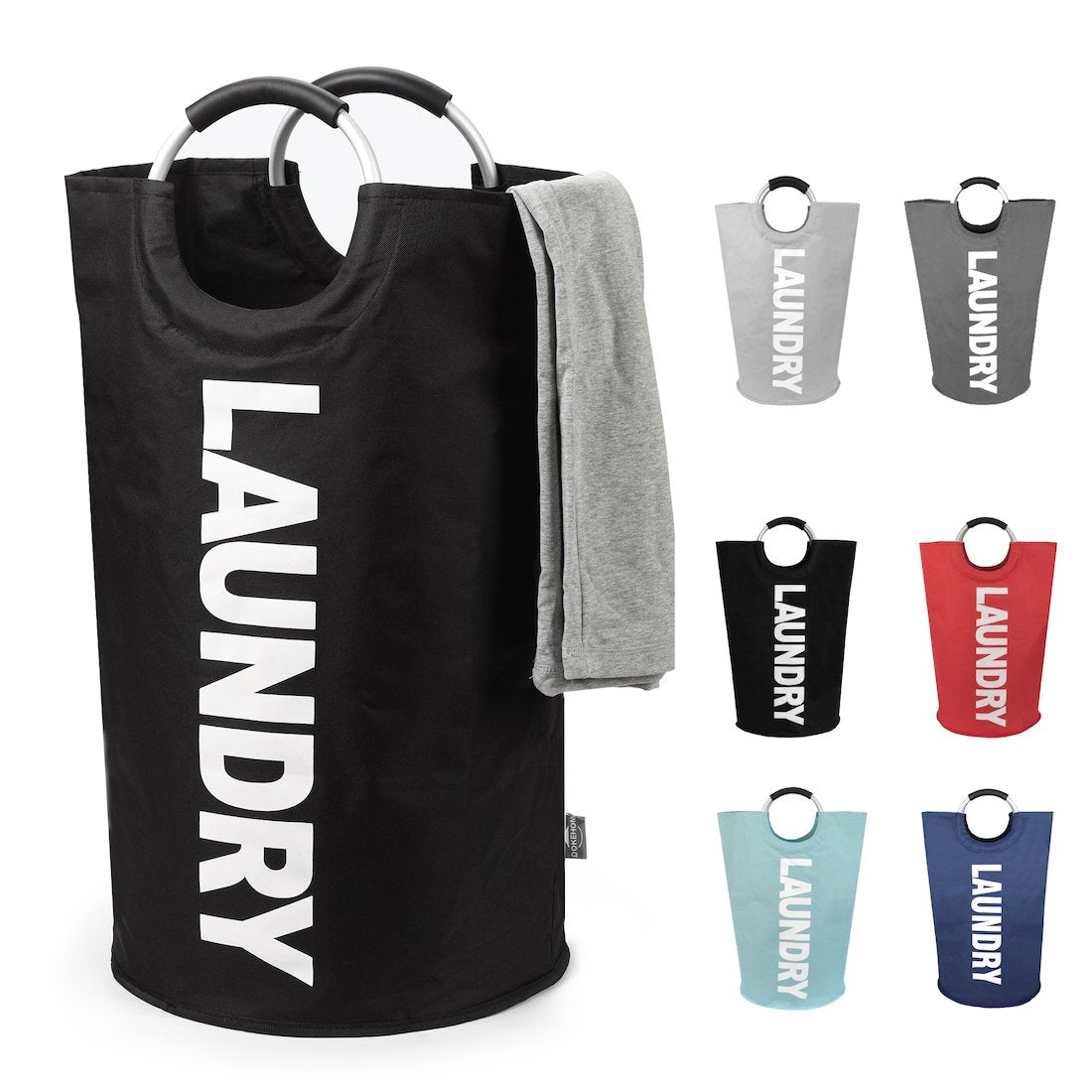 DOKEHOM 125L XL basket collapsed for compact storage and easy stowaway