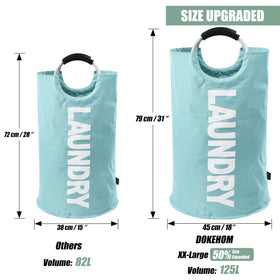 DOKEHOM 125L XL, collapsed form saves space when not in use