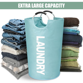 DOKEHOM 125L XL in-use, keeps laundry organized and mobile