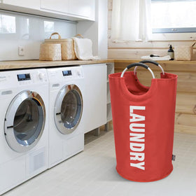 DOKEHOM aluminum handle with soft grip close-up on red basket.