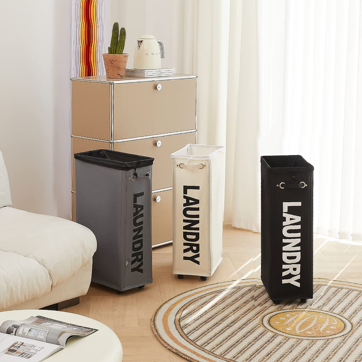 Collapsible design allows under bed or drawer storage when not in use.