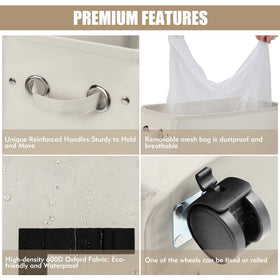 DOKEHOM sturdy top-frame adds durable structure to the basket.