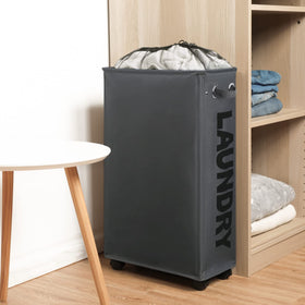 Removable drawstring bag from DOKEHOM simplifies loading and washing.