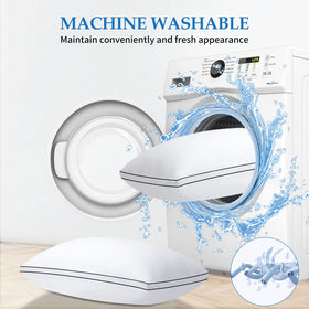 DolceLuna easy-care pillows machine washable for convenient cleaning.