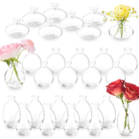 DOLEEYAE glass bud vase set 28 style-a arrangement for rustic centerpieces