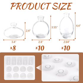 DOLEEYAE bud vase style-b single-stem display enhances intimate floral accents