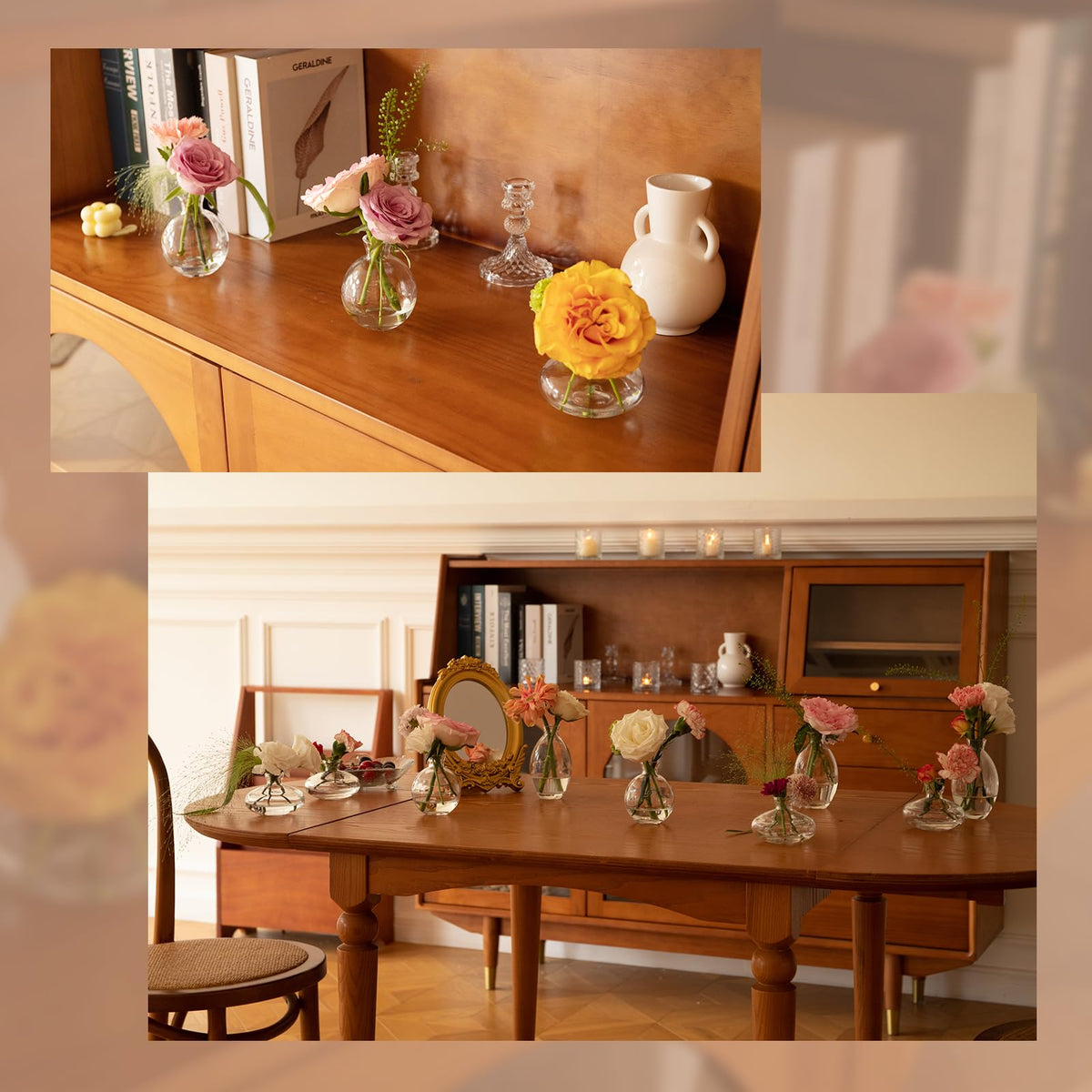 DOLEEYAE mini vases invite greens and tiny blooms for charm