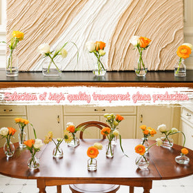 DOLEEYAE Wedding centerpiece bud vase set for elegant tables.