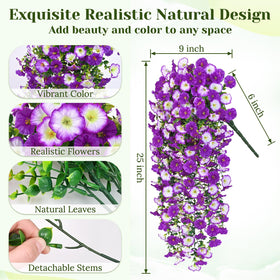 Dolicer easy-maintenance hanging flowers require no watering or pruning.