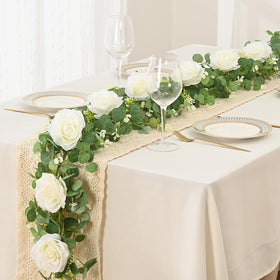 Dolicer eucalyptus garland for wedding arch decor with durable, maintenance-free greenery