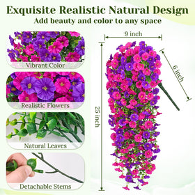 Dolicer full hanging flower bundles elevate outdoor baskets.