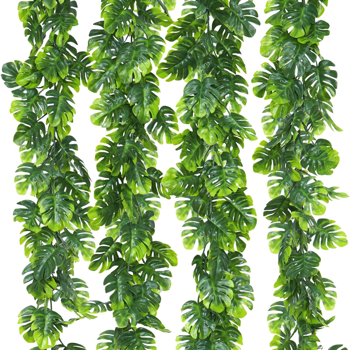Dolicer monstera leaf vine, 5.6ft, adds indoor tropical greenery.