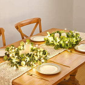Dolicer table centerpiece eucalyptus garland for stylish tables