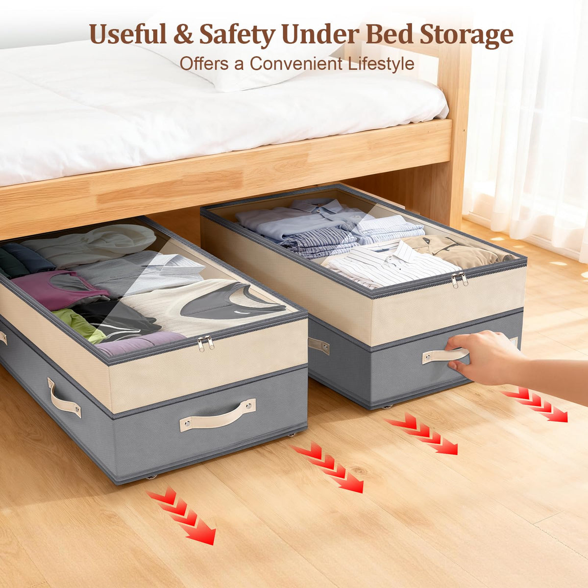 Dolicer transparent lid with label slot keeps items organized at a glance.