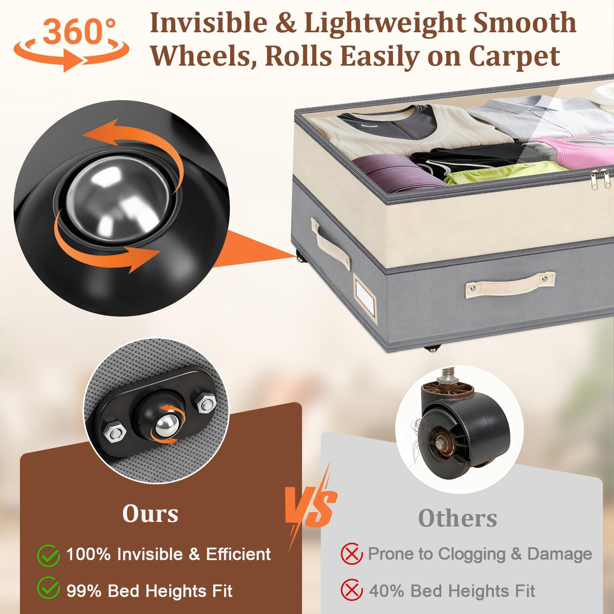 Dolicer adjustable height fits most bed frames from 6 to 10 inches.