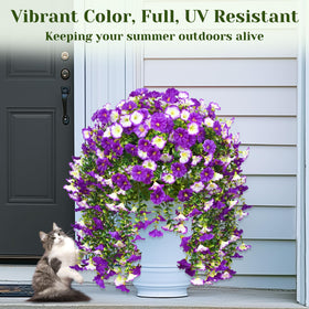 Dolicer UV-resistant artificial flowers retain vivid colors in sun and wind.