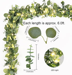 Dolicer wedding arch backdrop garland in lush green