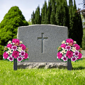 Dolicer durable year-round grave flowers for steady remembrance.