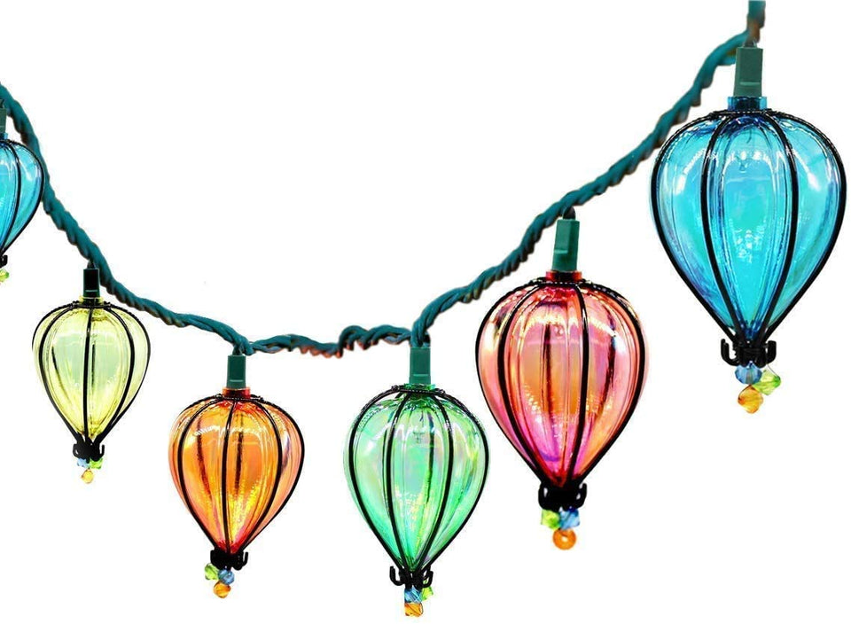 DollarDash 11ft multicolor string lights with 10 bulbs for outdoor ambiance.