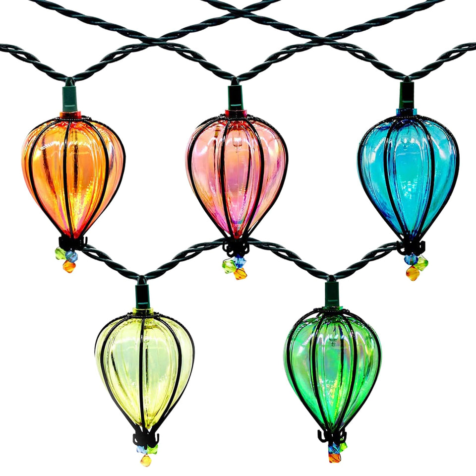 DollarDash 11ft multicolor string lights with 20 bulbs for vibrant outdoor ambiance.