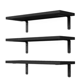 DOLLFIO 3-set floating shelves mounted on wall for flexible storage