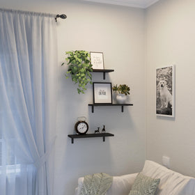 DOLLFIO living room display shelf with books and decor