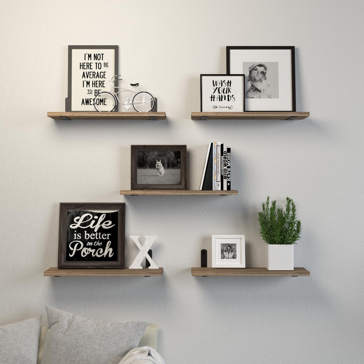 DOLLFIO solid wood material adds natural warmth and grain.