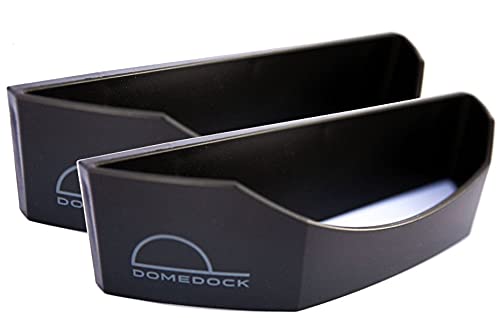 Dome Dock wall-mounted hat rack displaying up to 20 hats in a neat arrangement