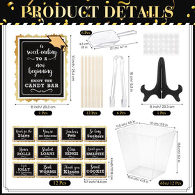 Domensi large graduation sign and stand creating a centerpiece for a memorable buffet