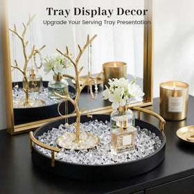 DomeStar artistic display bases use bulk crystals to elevate resin art and jewelry stands.