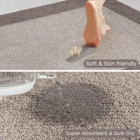 DOMUSTEX non-slip back kitchen mat offering stable footing on floors