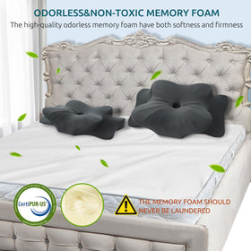 DONAMA breathable cover helps keep the pillow cool through the night.