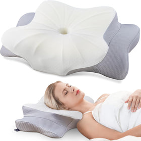 DONAMA cervical pillow contour design supports neck alignment for restful sleep