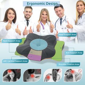 DONAMA high-density memory foam contour provides lasting shape and pressure relief.
