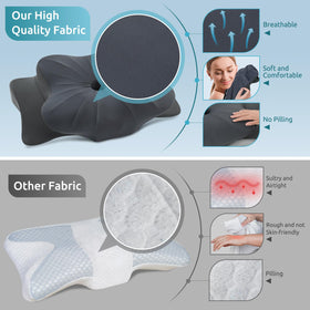 DONAMA removable pillowcase offers breathable, machine washable convenience.