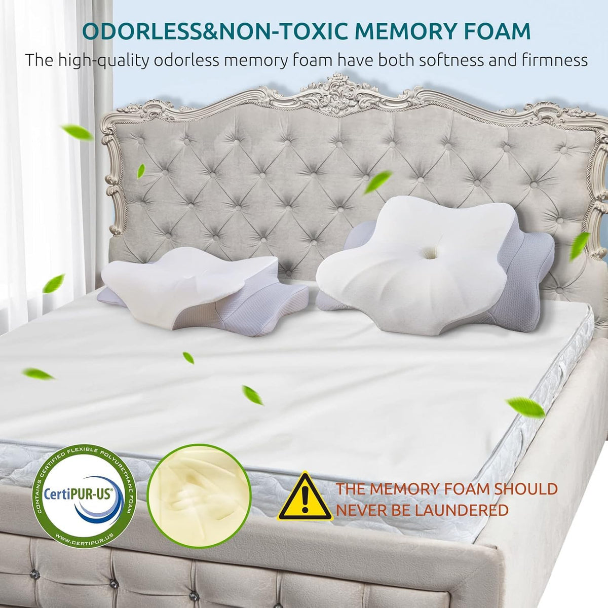 DONAMA ergonomic pillow supports neck and shoulders for better rest