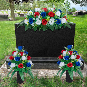 DONODA 18-rose bouquets showcase vibrant, full blooms for graveside displays