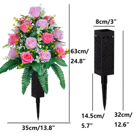DONODA artificial silk flowers resist fading for year-round decoration.