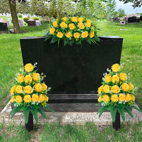 Firmly fixed tombstone design from DONODA for secure grave displays