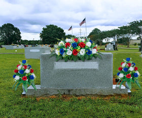 DONODA vase height and base dimensions help guide placement on graves or tabletops