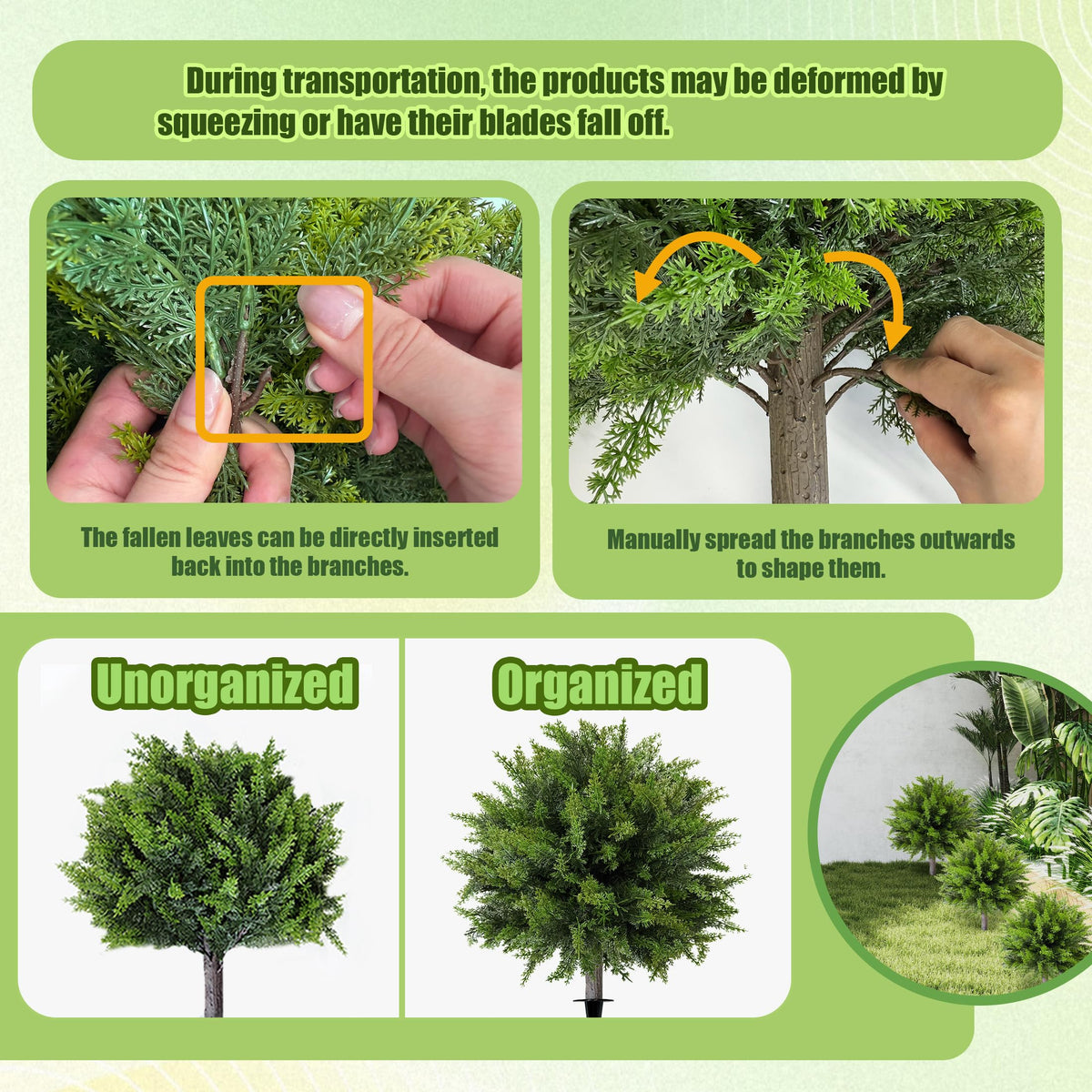 DOPGIB ground spike base keeps topiary steady in wind
