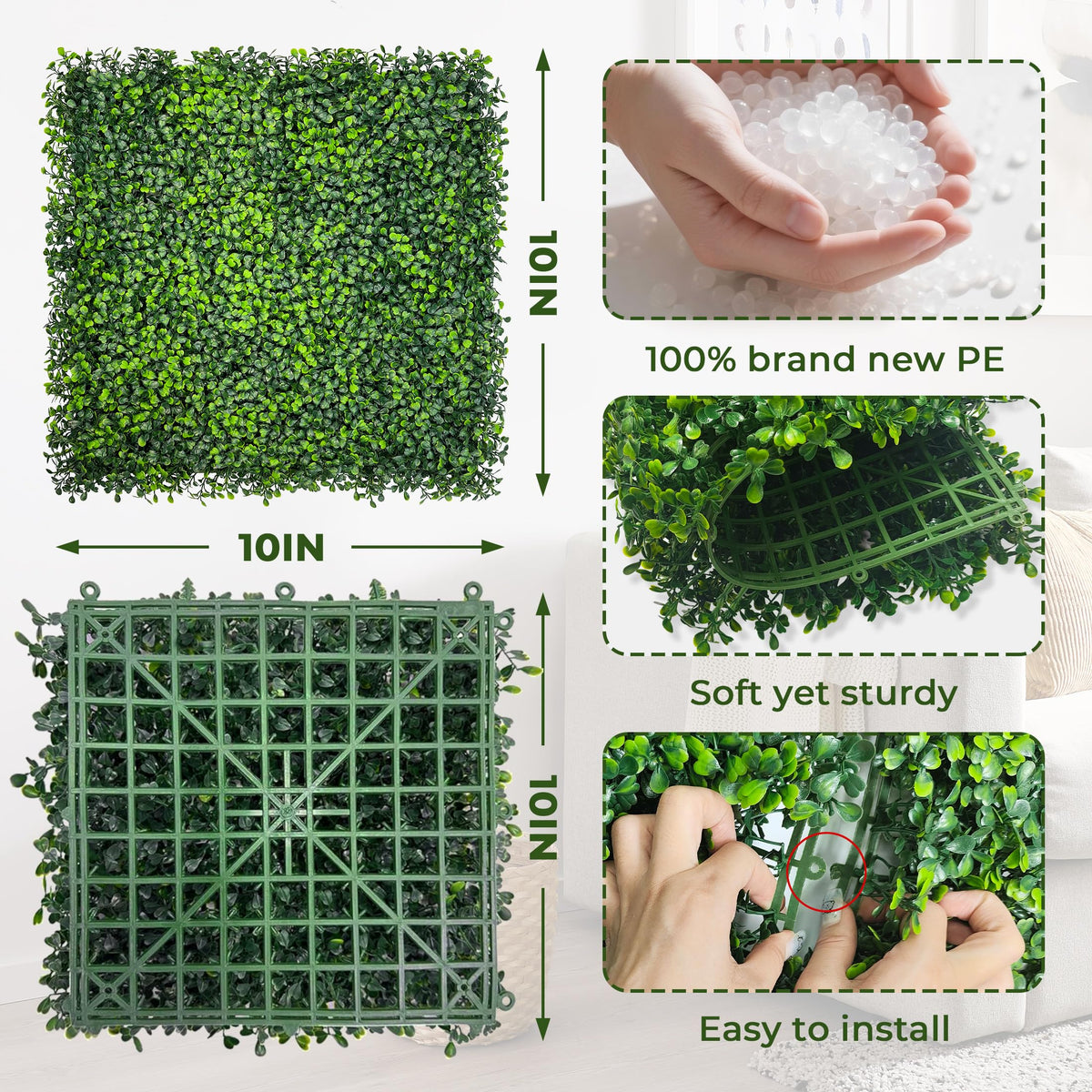 DOPGIB 26-panel set demonstrates versatile wall coverage for indoor and outdoor spaces.