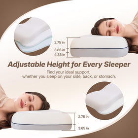 Dorefox adjustable height three levels lets you tailor loft for comfort.